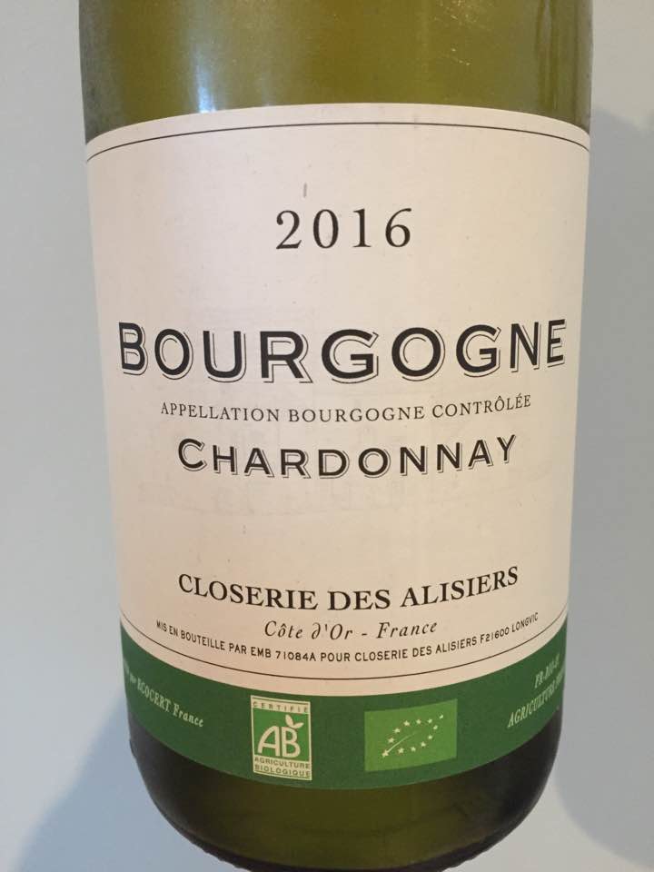 Closerie des Alisiers – Chardonnay 2016 – Bourgogne 